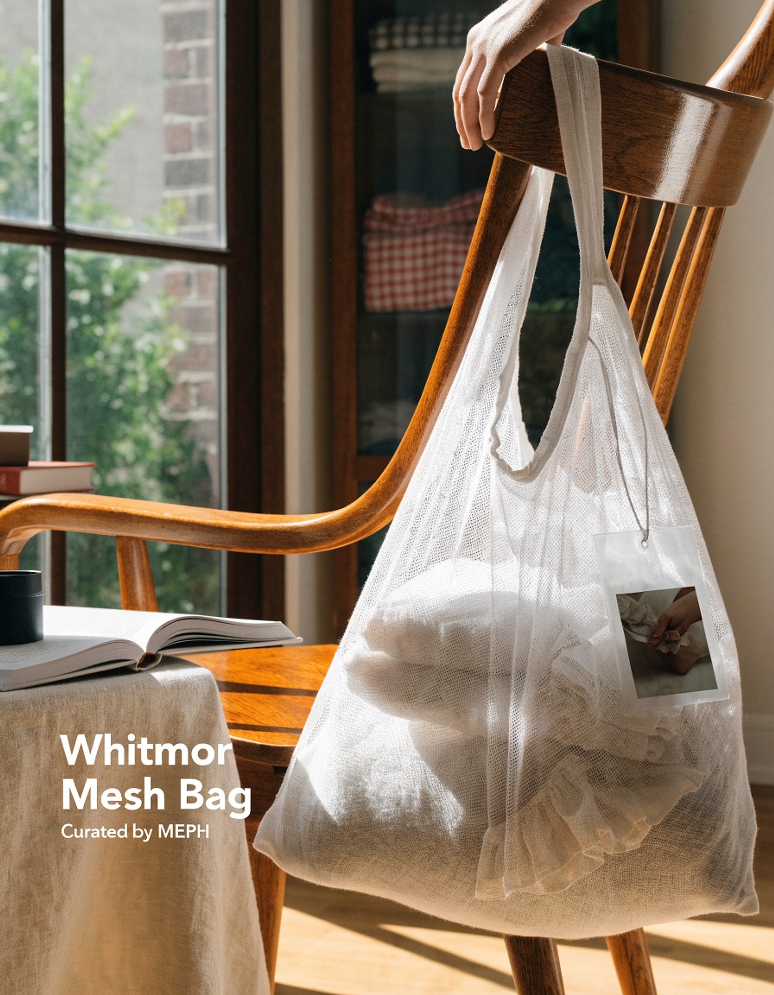 Illustrative visual for Whitmor Mesh Laundry Bag w/ID Tag