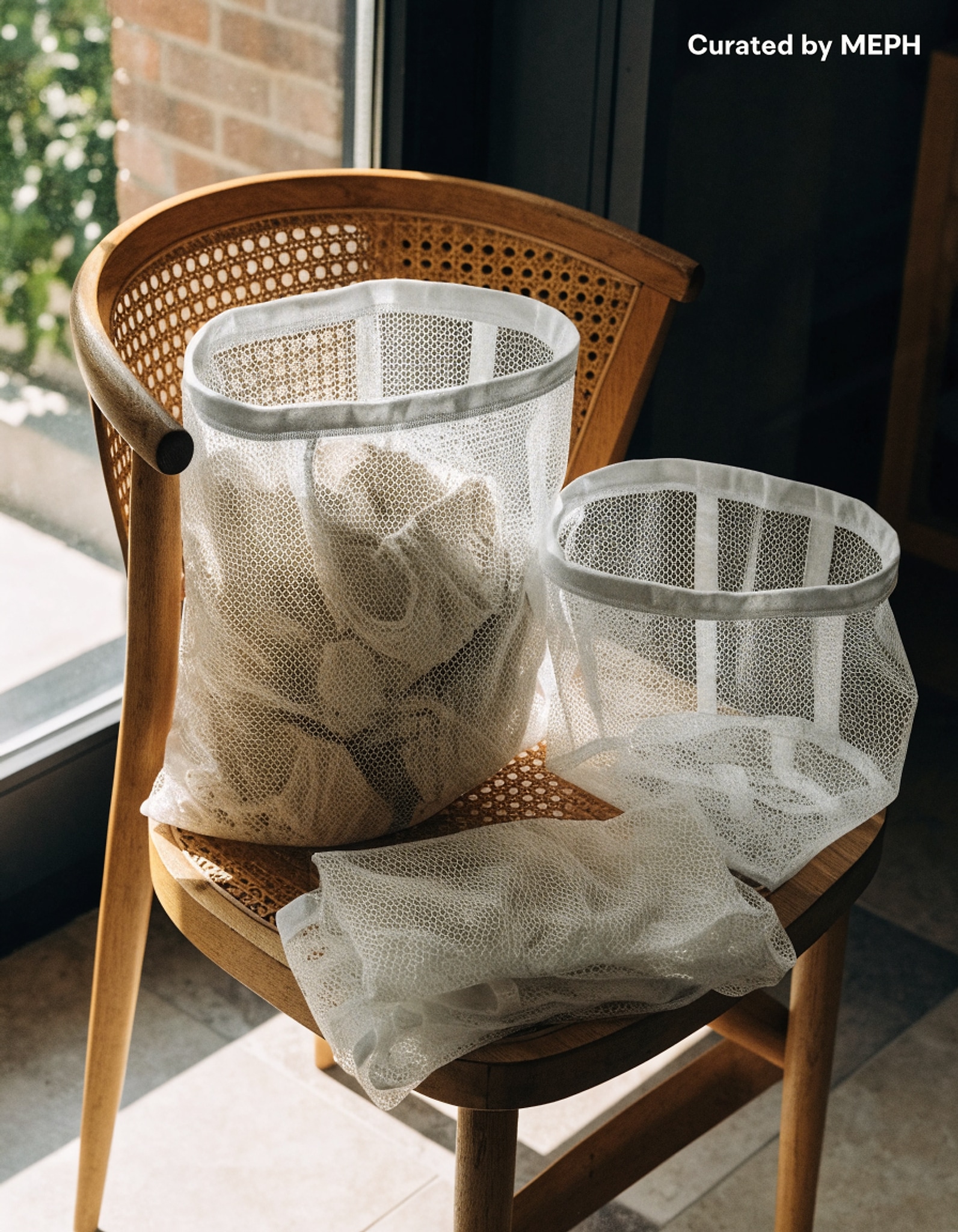 Illustrative visual for Muchfun 3Pcs Durable Honeycomb Mesh Laundry Bags for Delicates 12x16 Inches