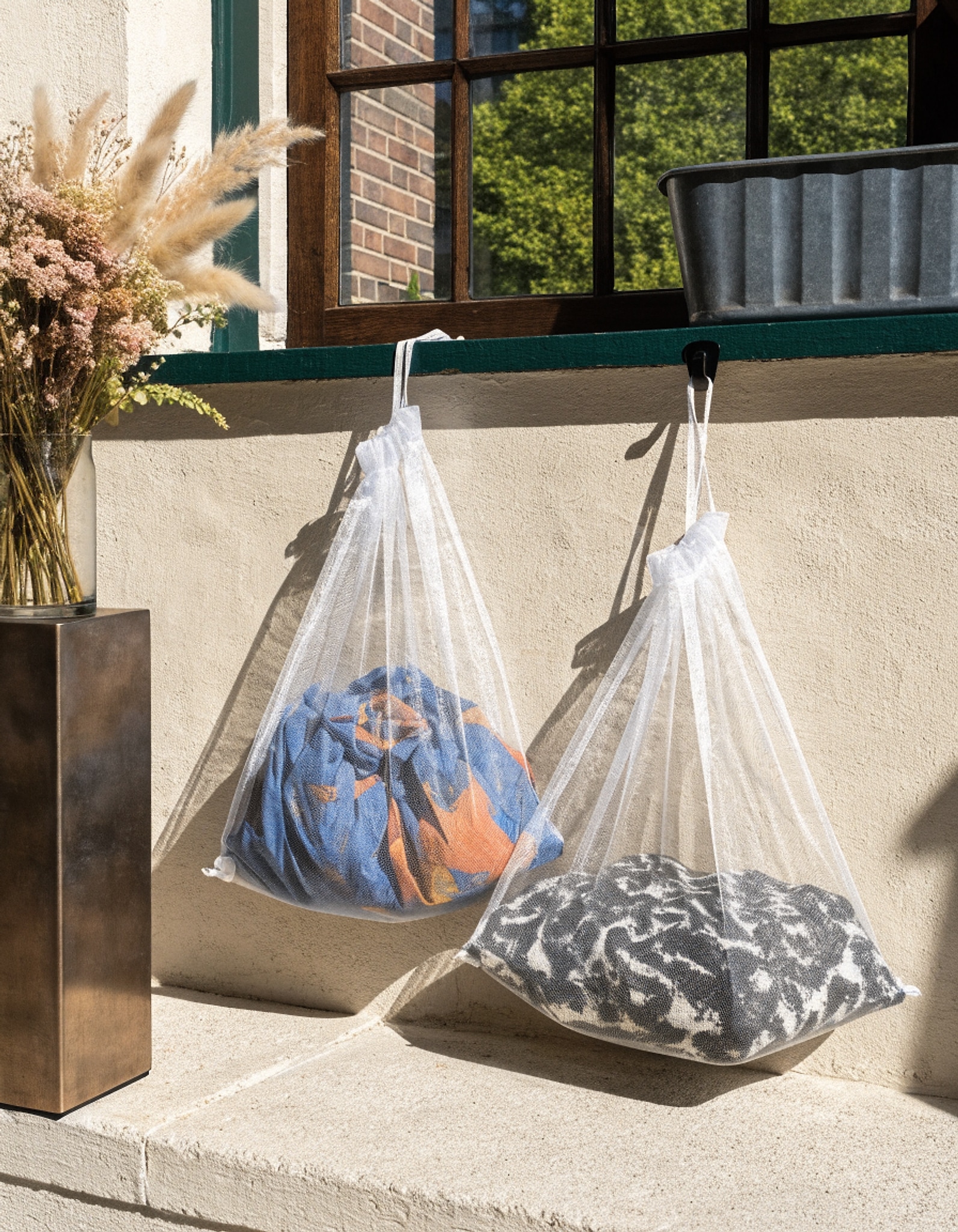 Illustrative visual for 2Pcs Mesh Laundry Bags with Drawstring, 23.6×35.4inch